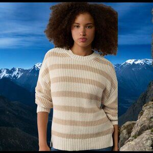NEW!! AMERICAN EAGLE Striped Long Weekend Sweater - Size XL